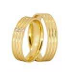 Par de Alianças em Ouro 18Kts A1