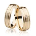 Par de Alianças em Ouro BX 416 ALB05