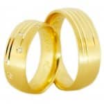 Par de Alianças em Ouro 18Kts A9