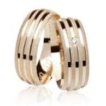 Par de Alianças em Ouro BX 416 ALB04