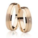 Par de Alianças em Ouro BX 416 ALB03
