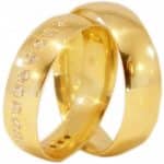 Par de Alianças em Ouro 18Kts A18