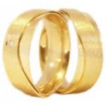 Par de Alianças em Ouro 18Kts A34