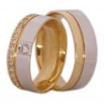 Par de Alianças em Ouro 18Kts A33