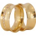 Par de Alianças em Ouro 18Kts A26