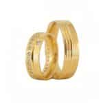 Par de Alianças em Ouro 18Kts A35