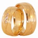 Par de Alianças em Ouro 18Kts A28