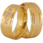 Par de Alianças em Ouro 18Kts A25