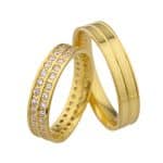 Par de Alianças em Ouro 18Kts A10