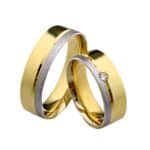 Par de Alianças em Ouro 18Kts A62