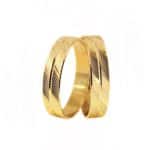 Par de Alianças em Ouro 18Kts A43