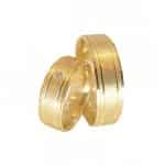 Par de Alianças em Ouro 18Kts A63