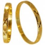 Par de Alianças em Ouro 18Kts A37