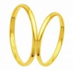 Par de Alianças em Ouro 18Kts A38