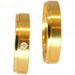 Par de Alianças em Ouro 18Kts A45