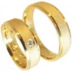 Par de Alianças em Ouro 18Kts A46