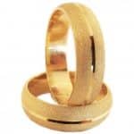 Par de Alianças em Ouro 18Kts A54