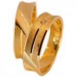 Par de Alianças em Ouro 18Kts A50