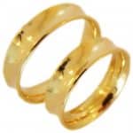 Par de Alianças em Ouro 18Kts A61