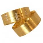 Par de Alianças em Ouro 18Kts A64