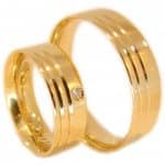 Par de Alianças em Ouro 18Kts A67