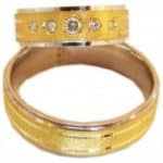 Par de Alianças em Ouro 18Kts A69