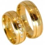 Par de Alianças em Ouro 18Kts A72