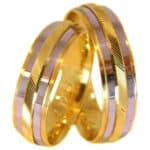 Par de Alianças em Ouro 18Kts A73