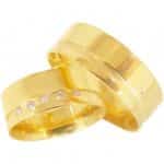 Par de Alianças em Ouro 18Kts A74