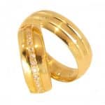 Par de Alianças em Ouro 18Kts A76