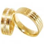 Par de Alianças em Ouro 18Kts A77