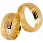 Par de Alianças em Ouro 18Kts A90