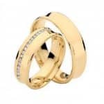 Par de Alianças em Ouro 18Kts A84