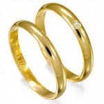 Par de Alianças em Ouro 18Kts A20