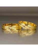 Par de Alianças em Ouro 18Kts A21 - Imagem 2
