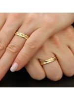 Par de Alianças em Ouro 18Kts A21 - Imagem 3