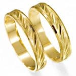 Par de Alianças em Ouro 18Kts A21