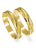 Par de Alianças em Ouro 18Kts A21