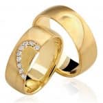 Par de Alianças em Ouro 18Kts A82