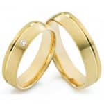 Par de Alianças em Ouro 18Kts A17