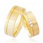 Par de Alianças em Ouro 18Kts A11