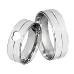 Par de Alianças em Prata ALP16