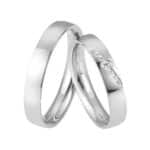 Par de Alianças em Prata ALP39