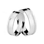 Par de Alianças em Prata ALP29