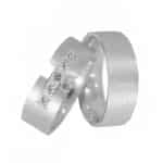 Par de Alianças em Prata ALP12