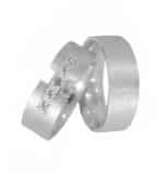 Par de Alianças em Prata ALP12