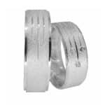 Par de Alianças em Prata ALP13