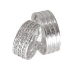 Par de Alianças em Prata ALP11