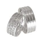 Par de Alianças em Prata ALP11