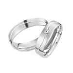 Par de Alianças em Prata ALP31